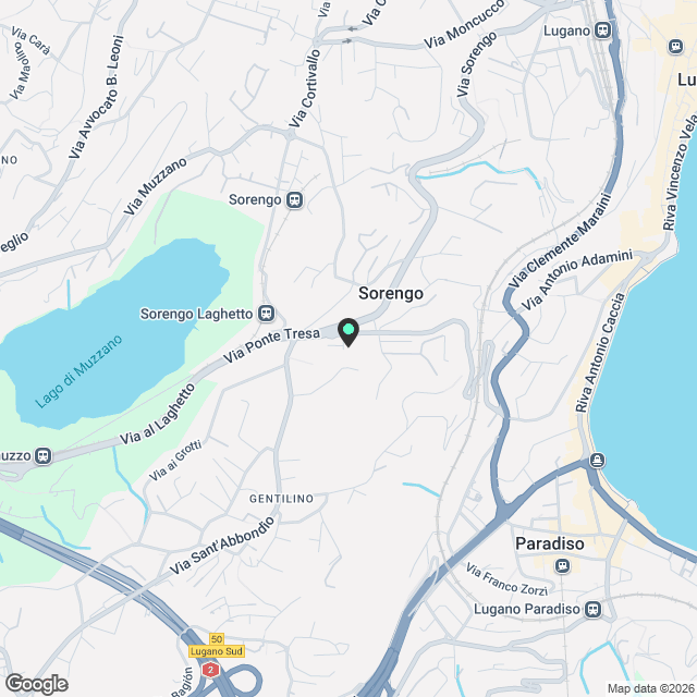 SORENGO - AFFITTASI NUOVO 2.5 LOCALI CON GRANDE TERRAZZA - Karte