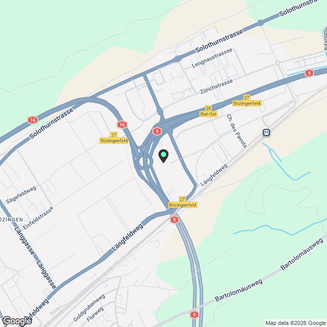 La Colombe, Biel - Neubauprojekt / La Colombe, Bienne - Projet de construction neuve - Karte