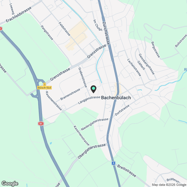 Moderne 4.5-Zimmer-Wohnung in ruhiger Lage Bachenbülach - Karte