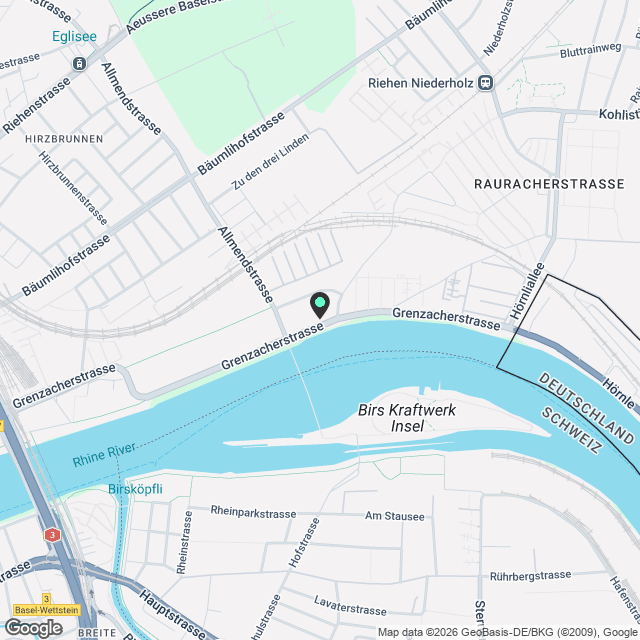 Grosszügige Maisonette-Wohnung am Rhein mit industriellem Charme - Karte