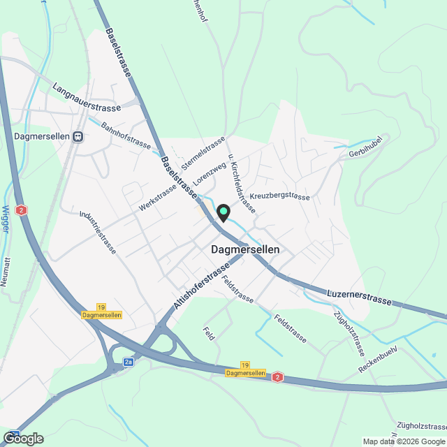 2.5-Zimmerwohnungen im Leuepark Dagmersellen - Karte