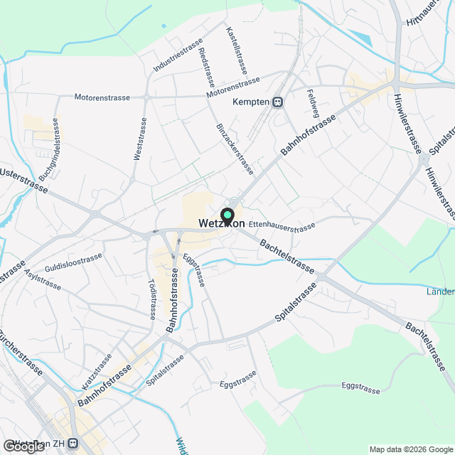 2.5 Zimmer-Stadtwohnung im Zentrum von Wetzikon - Karte