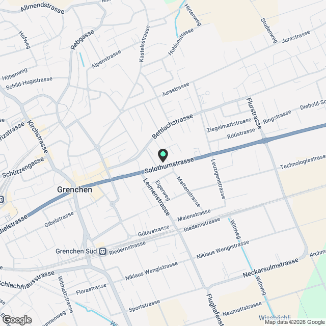 Attraktive 3.5-Zimmerwohnung in Grenchen - Karte