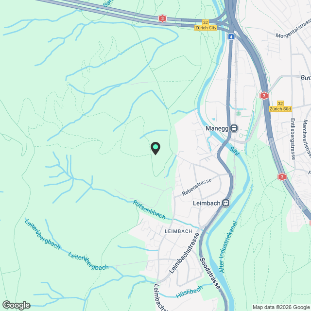 Moderne und attraktive 4.5 Zimmer Attika-Wohnung mit 2 Terrassen in Manegg, Zürich - Karte