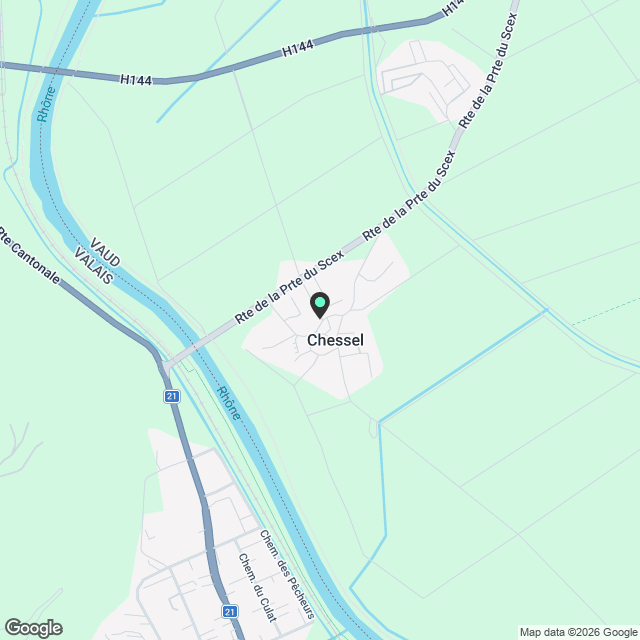 Magnifique appartement 3.5 pièces avec balcon à Chessel - Karte