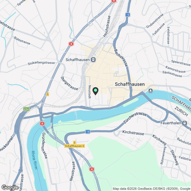 Tolle Neubauwohnung (3.5-Zi) in Altstadt SH sucht Nachmieter - Karte