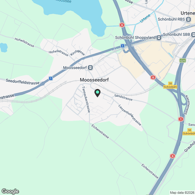 Moosseedorf – Wohnen im Park - Karte