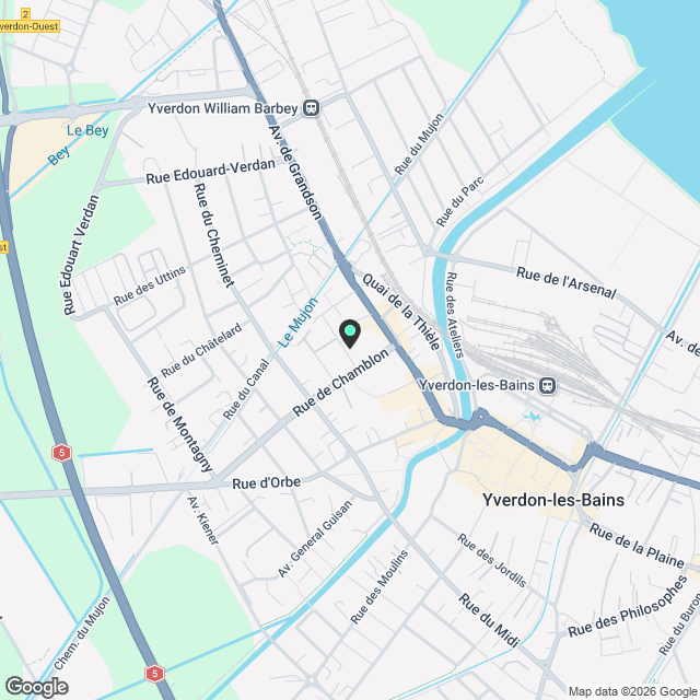 Appartement 4.5 pièces neuf avec balcon à Yverdon-les-Bains - Karte
