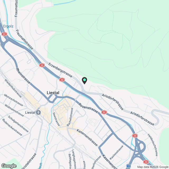 ERSTVERMIETUNG IN LIESTAL - jede Wohnung mit eigenem Waschturm - Karte