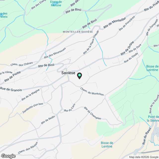 Appartement récent de 3.5 pièces en attique à Saint-Germain / Savièse - Karte