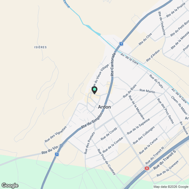 SUPERBES ET SPACIEUX 2.5P NEUFS - SITUATION IDÉALE À ARDON / MALOC-IMMO - Karte