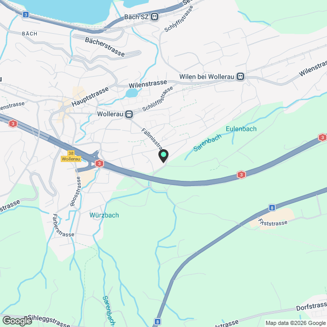 Exklusive 3.5 Zimmer Attikawohnung mit Lift direkt in die Wohnung Erstbezug 2026 in Wilen b. Wollerau - Karte