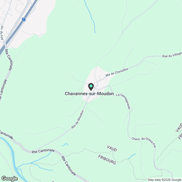 Appartement neuf de 2,5 pièces à Chavannes-sur-Moudon - Karte