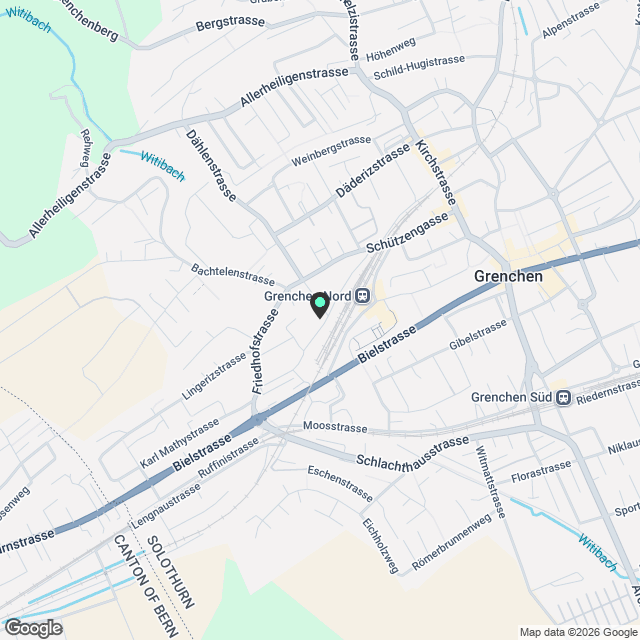 4.5-Zi.-Neubau mit 40 m² Balkon in Grenchen - Erstbezug - Karte