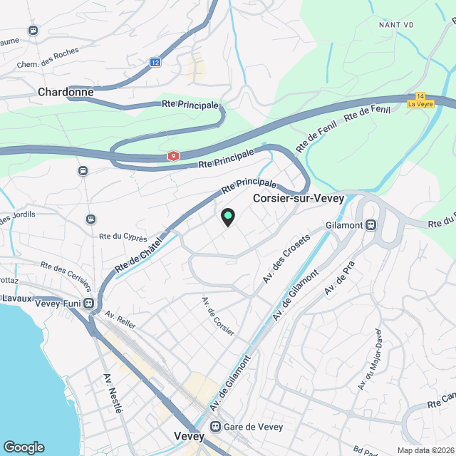 Neuf - Appartement en attique de 2.5 pièces à Corsier-sur-Vevey - Karte
