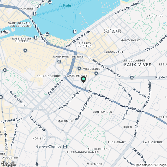 Magnifique appartement de 4 pièces avec balcon à Genève - Karte