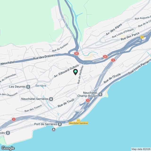 Découvrez Concept B.180 à Neuchâtel - Logement de 5.5 pièces - Karte