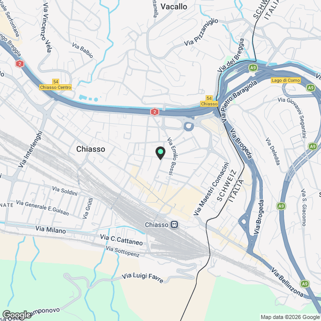 CHIASSO NUOVO 4.5 loc.  Pigione CHF 1'100 - Karte