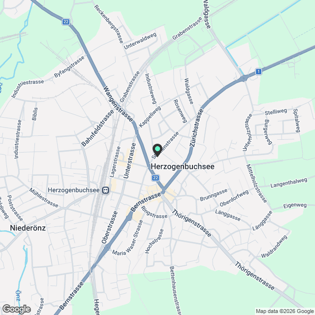 Stilvoll renovierte 3.5-Zimmerwohnung im Erstbezug mit Balkon und Gar - Karte