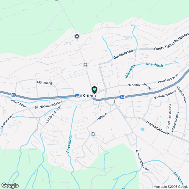 Modernes möbliertes Apartment an zentraler Lage in Kriens - Karte