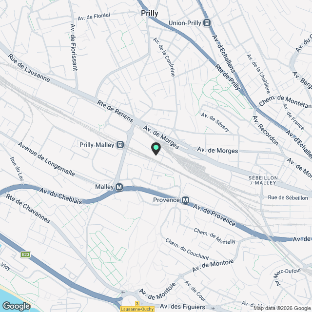 A SAISIR : Location bel appartement 3,5 pièces à Malley ! - Karte