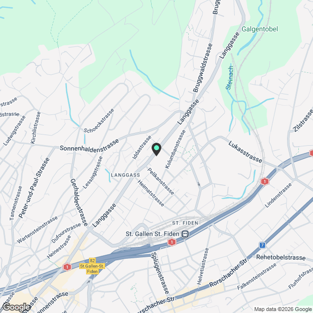 Moderne 1.5-Zimmer-Wohnung in St. Gallen - Neubau 2025 - Karte