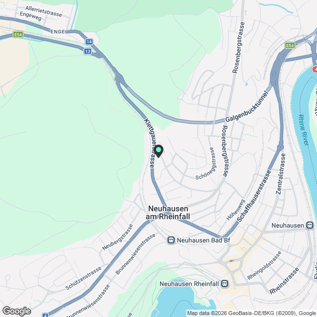 Helle & Moderne 2.5 Zi.-Neubauwohnung in Neuhausen am Rheinfall - Balkon & Weitsicht inklusive - Karte