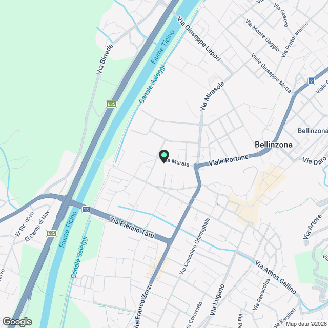 Moderno appartamento 2.5 locali in nuova costruzione a Bellinzona - Karte