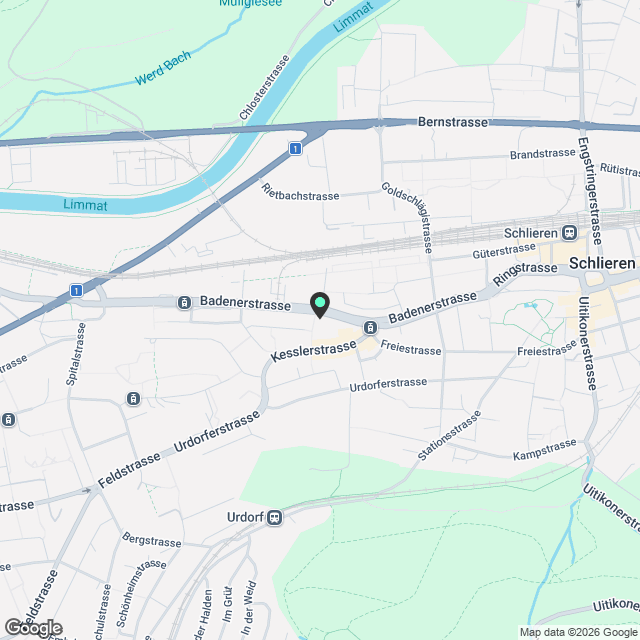 Erstvermietung KESSLERPLATZ  Urbanes Wohnen in der Stadt Schlieren - Karte