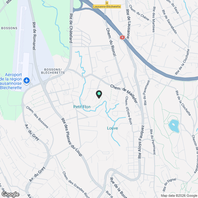 Appartement à Vers-chez-les-Blanc - Karte