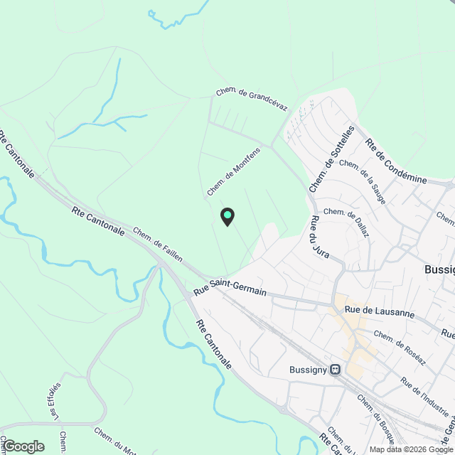 Studio moderne et lumineux dans un bâtiment neuf à Bussigny - Karte