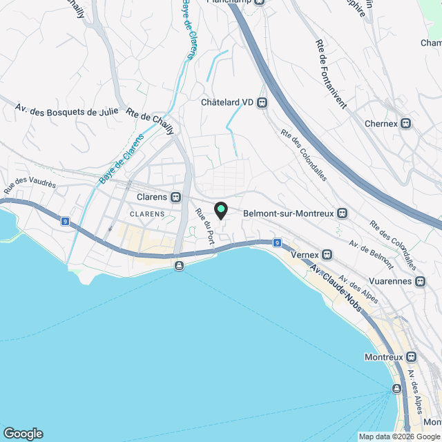 Clarens - Chemin du Petit-Clos 10 - appartement de 3.5 pièces au - Karte