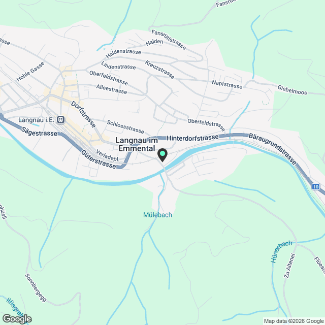 Erstbezug: 2.5-Zimmer-Dachwohnung in Langnau - Karte