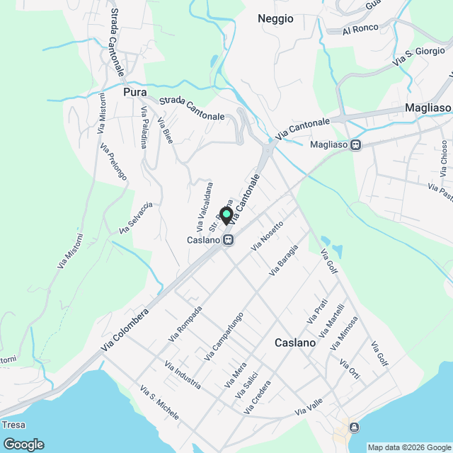 Caslano-Di fronte alla stazione FLP-Affittiamo 3 locali rinnovato - Karte