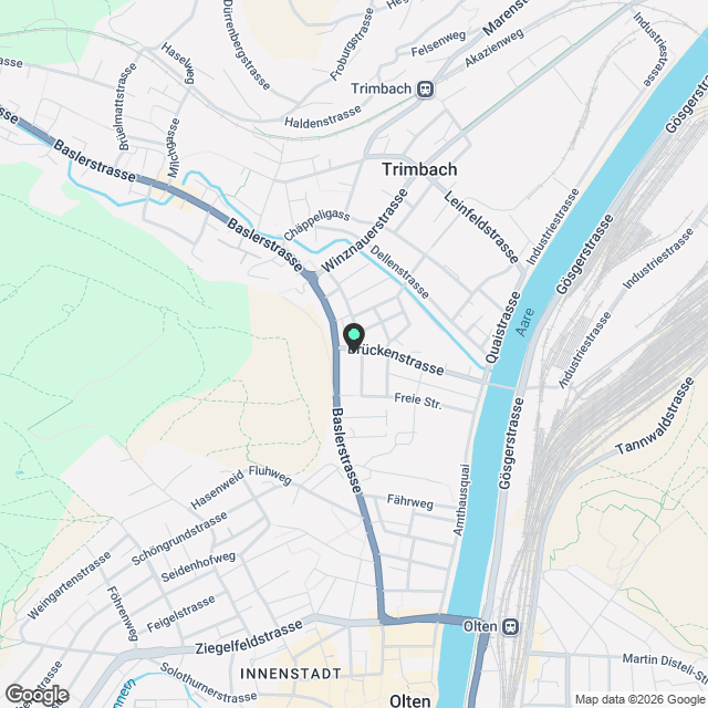 "Urbanes Leben im «Grünhof» in Trimbach – Moderne Mietwohnungen an Top-Lage" - Karte