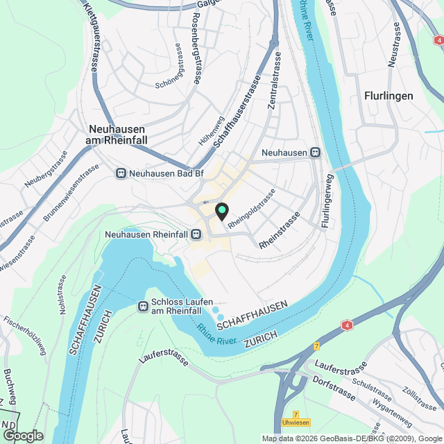 4.5-Zimmerwohnung im Herzen von Neuhausen - Karte