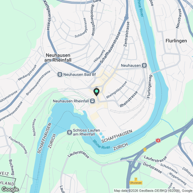 Ihre neue Wohnung mit Aussicht auf das Rheinfallbecken! - Karte