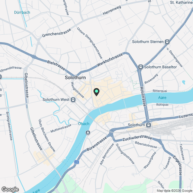 Sanierte 2 1/2-Zimmer Wohnung mitten in der Altstadt - Karte