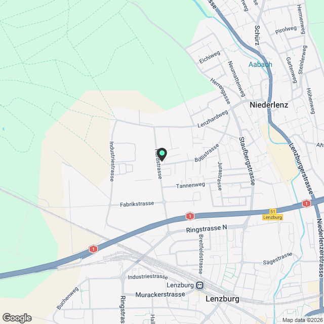 Stilvolle 3.5-Zimmer-Neubauwohnung an attraktiver Lage in Niederlenz - Karte