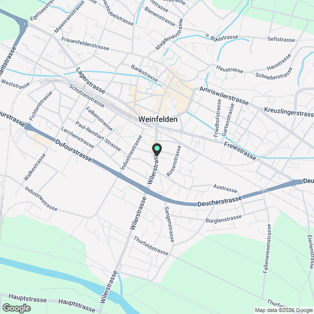 Trendiges Stadtleben im Herzen von Weinfelden - Karte