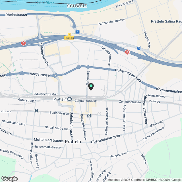 Erstvermietung Zentrale Pratteln - Karte