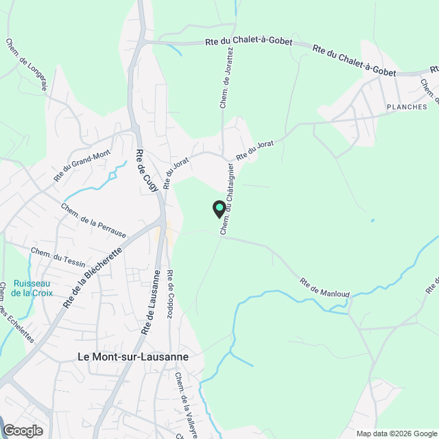 Appartement neuf de 3.5 pièces avec balcon et belle vue – Le Mont-sur-Lausanne - Karte
