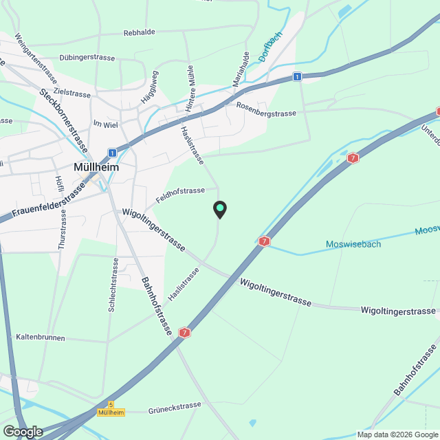 Erstbezug Attikawohnung Rosengarten - Karte