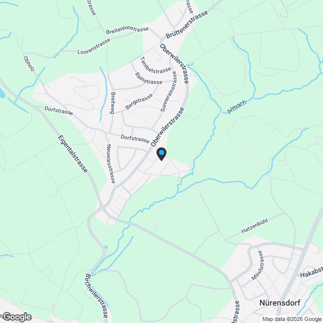 Exklusives Bauland im Grossäcker in Birchwil-Nürensdorf - Karte