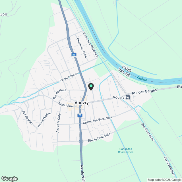 Appartement 3.5 pièces au coeur de Vouvry - Karte