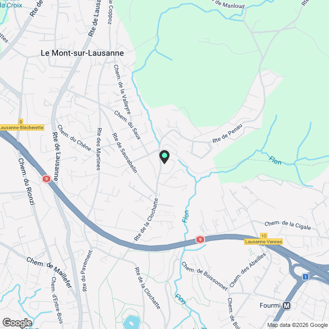 Attique de 2,5 pièces au Mont-sur-Lausanne - Karte