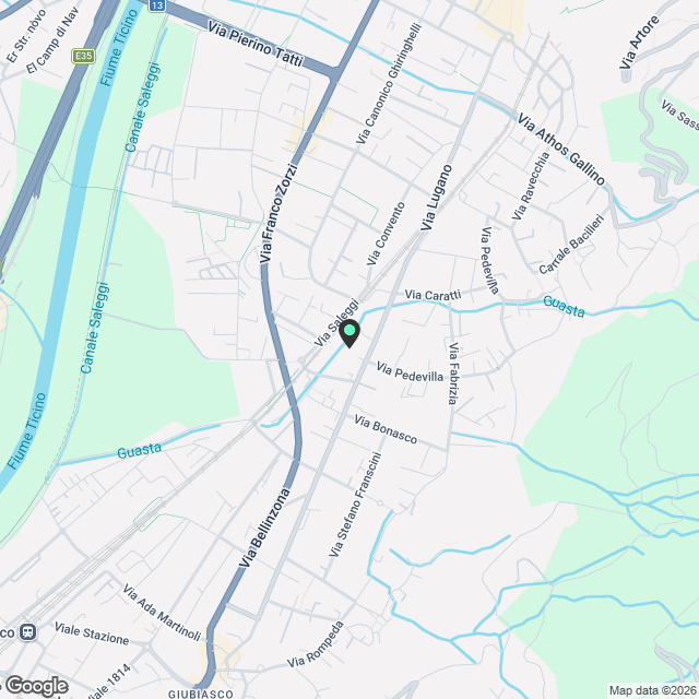Moderno appartamento 2.5 locali disponibile a Bellinzona - Karte