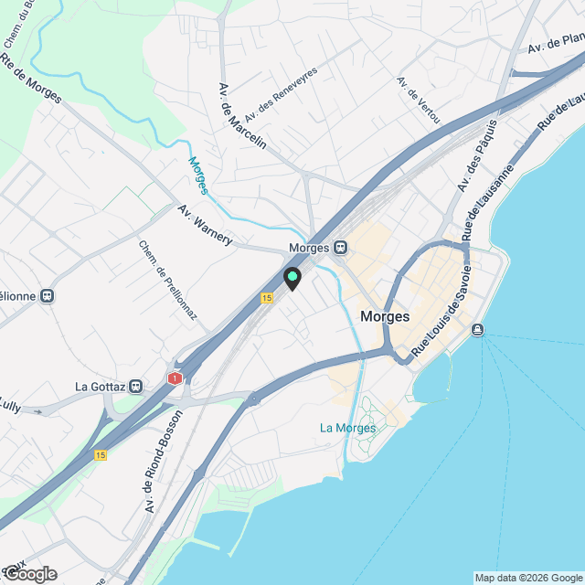 Studio moderne et fonctionnel à Morges - Karte