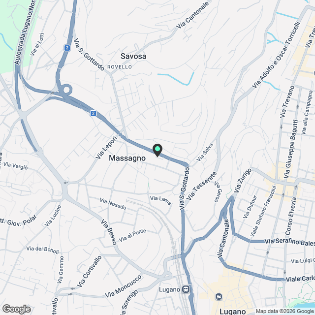 Moderno appartamento di 4.5 locali con vista lago a Paradiso - Karte