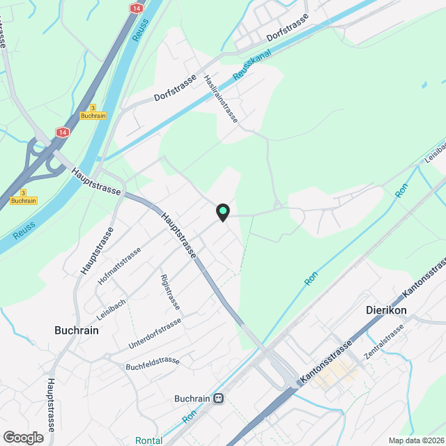 Exklusive möblierte Haushälfte mit Garten in Luzern - Karte